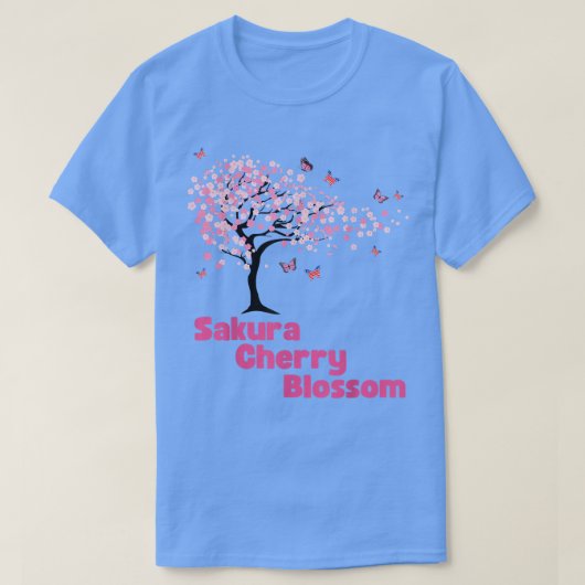 Spring Time Flowers Sakura Cherry Blossom Tree Fe T-shirt (Design voorkant)