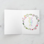 Spring Time Flowers Thank You Kaart (Binnen)