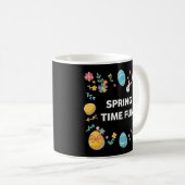 Spring Time Fun Flowers and Easter Eggs Coffee Mug Koffiemok (Voorkant rechts)