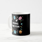 Spring Time Fun Flowers and Easter Eggs Coffee Mug Koffiemok (Voorkant links)
