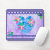 Spring Time Heart - Kinder kunst voor CHOC Muismat (Met muis)