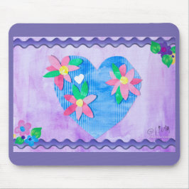 Spring Time Heart - Kinder kunst voor CHOC Muismat