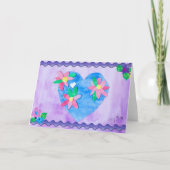 Spring Time Heart - Kinder kunst voor CHOC Notitiekaartje (Voorkant)