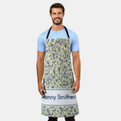 Spring Toile Oven Mitt & Pot Holder Set Schort (Gedragen)