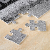 Spring Train B&W Schilderachtig Family Fun Puzzle Legpuzzel (Zijkant)