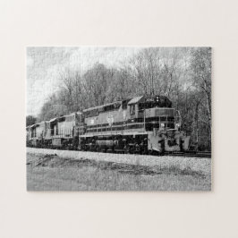 Spring Train B&W Schilderachtig Family Fun Puzzle Legpuzzel