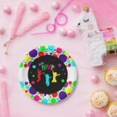 Spring/Trampoline Birthday Party Papieren Bordje (Feest)