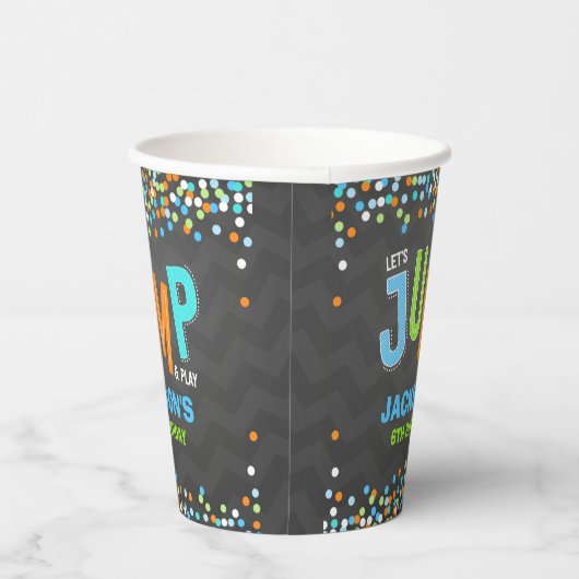 Spring Trampoline Birthday Party Supplies Decor Papieren Bekers (Rechts)