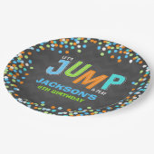 Spring Trampoline Birthday Party Supplies Decor Papieren Bordje (Gekanteld)