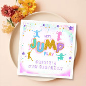 Spring Trampoline Spring Stuiter Spelen Verjaardag Servet