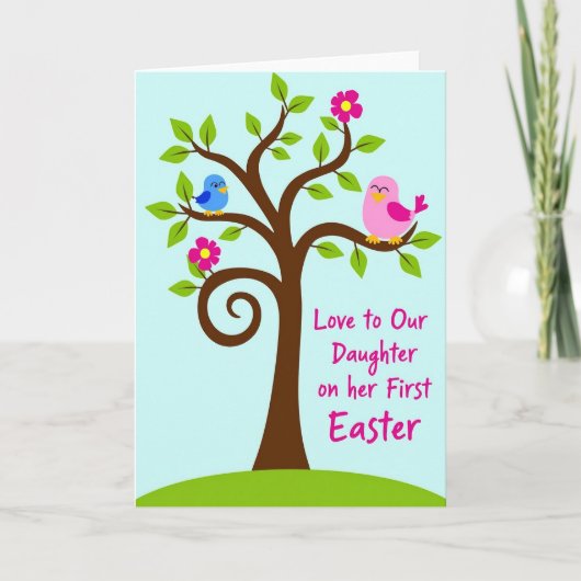 Spring Tree Daughter Easter Card Kaart (Voorkant)