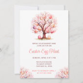 Spring Tree Easter Egg Hunt Kaart (Voorkant)