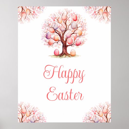 Spring Tree Easter Egg Hunt Poster (Voorkant)