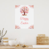 Spring Tree Easter Egg Hunt Poster (Keuken)