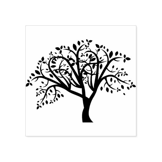 Spring tree Rubber stempel (Afrduk)
