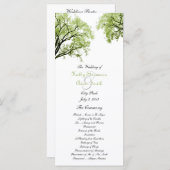 Spring Trees 2 huwelijksprogramma Programmakaart (Voorkant / Achterkant)