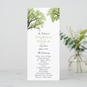 Spring Trees 2 huwelijksprogramma Programmakaart (Staand voorkant)