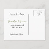 Spring Trees 2 - Save the Date Briefkaart (Achterkant)