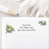 Spring Trees retouradreslabel Etiket (Insitu)