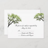 Spring Trees RSVP-kaarten RSVP Kaartje (Voorkant / Achterkant)