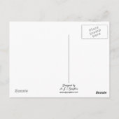 Spring Trees Silhouette Briefkaart (Achterkant)