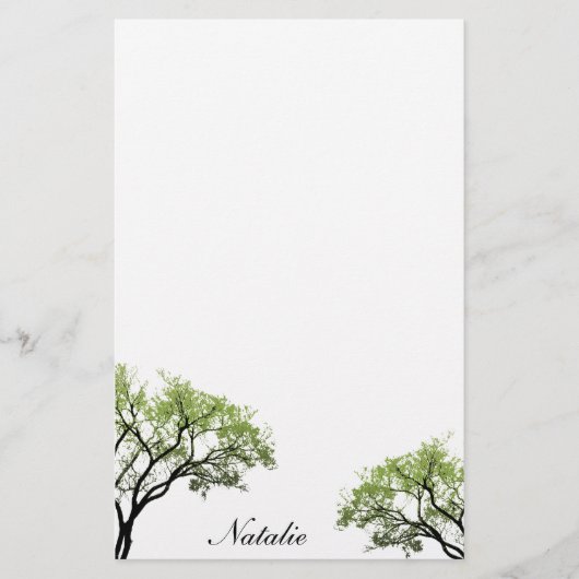 Spring Trees Stationery Briefpapier (Voorkant)