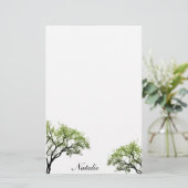 Spring Trees Stationery Briefpapier (Staand voorkant)