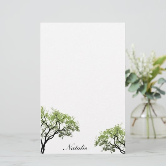 Spring Trees Stationery Briefpapier