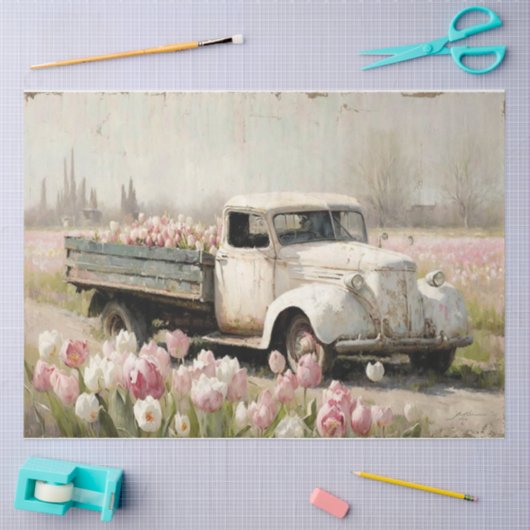 Spring Truck Tissuepapier (Craft)