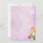 Spring Tulip Arch Wedding Kaart (Achterkant)