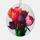 Spring Tulip Bouquet Keramisch Ornament (Links)