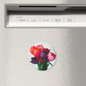 Spring Tulip Bouquet Magneet (Insitu (Vaatwasser))