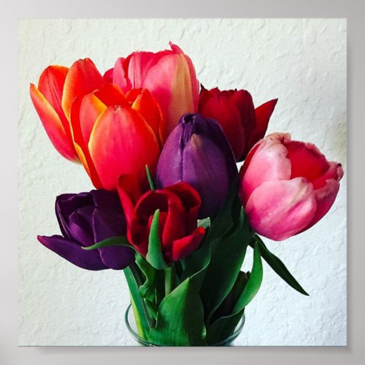 Spring Tulip Bouquet Poster (Voorkant)