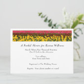 Spring Tulip Bridal Shower Invitation Kaart (Staand voorkant)