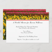 Spring Tulip bruids douche uitnodiging (Voorkant / Achterkant)