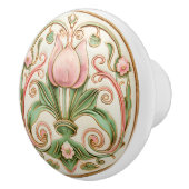 Spring Tulip Elegance Keramische Knob Pull Knop (Rechts)