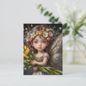 Spring Tulip Fairy Briefkaart (Staand voorkant)