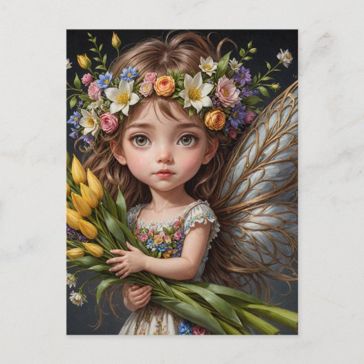 Spring Tulip Fairy Briefkaart (Voorkant)