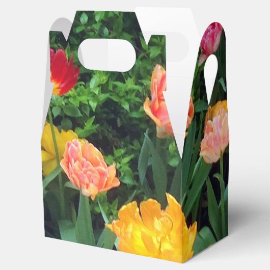 Spring Tulip Favor Box Bedankdoosjes (Geopend)