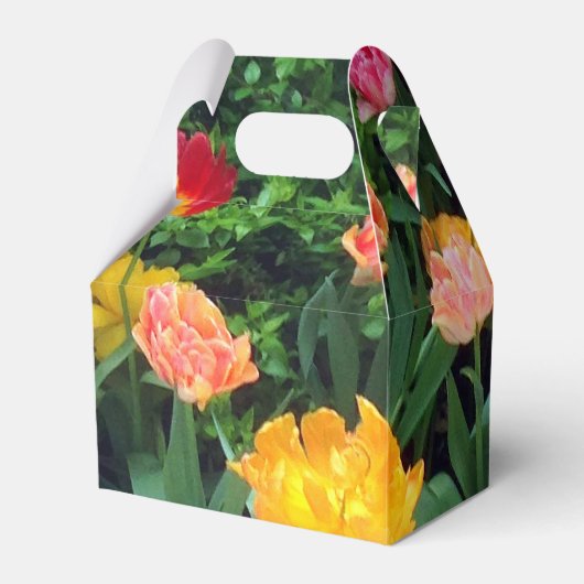 Spring Tulip Favor Box Bedankdoosjes (Voorkant Zijde)