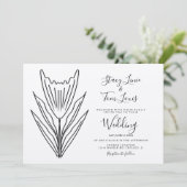 Spring Tulip Floral Hand Drawn Earthy Kaart (Staand voorkant)