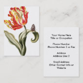 Spring Tulip | Florence-Waterverf Visitekaartje (Voorkant / Achterkant)