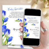 Spring Tulip Flowers 2e Kind Baby Strooi Kaart