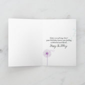 Spring Tulip Garden Birthday Kaart (Binnen)