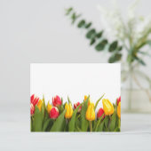 Spring Tulip Garden Briefkaart (Staand voorkant)