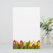 Spring Tulip Garden Briefpapier (Staand voorkant)