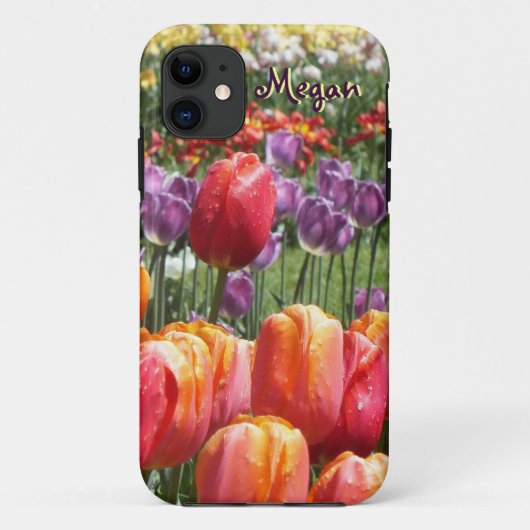 Spring Tulip Garden iPhone 5 Hoesje (Achterkant)