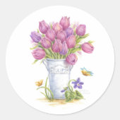 Spring Tulip Pail Stickers (Voorkant)