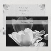 Spring Tulip repetitie diner uitnodiging (Voorkant / Achterkant)