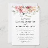 Spring Tulip Waterverf Boeket Bruiloft Uitnodiging (Voorkant)